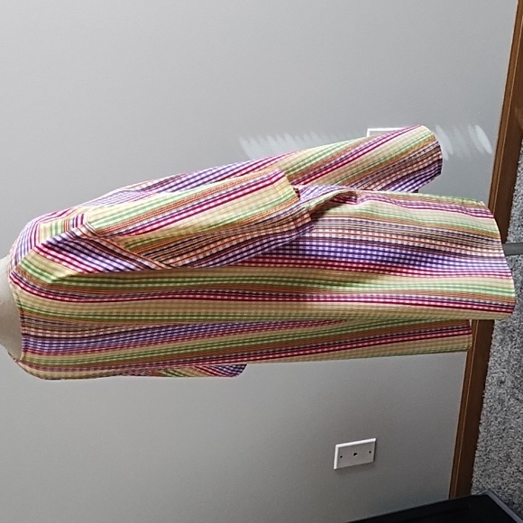 4/$22 NWOT Erena Woman multi-colored blouse - Picture 4 of 7